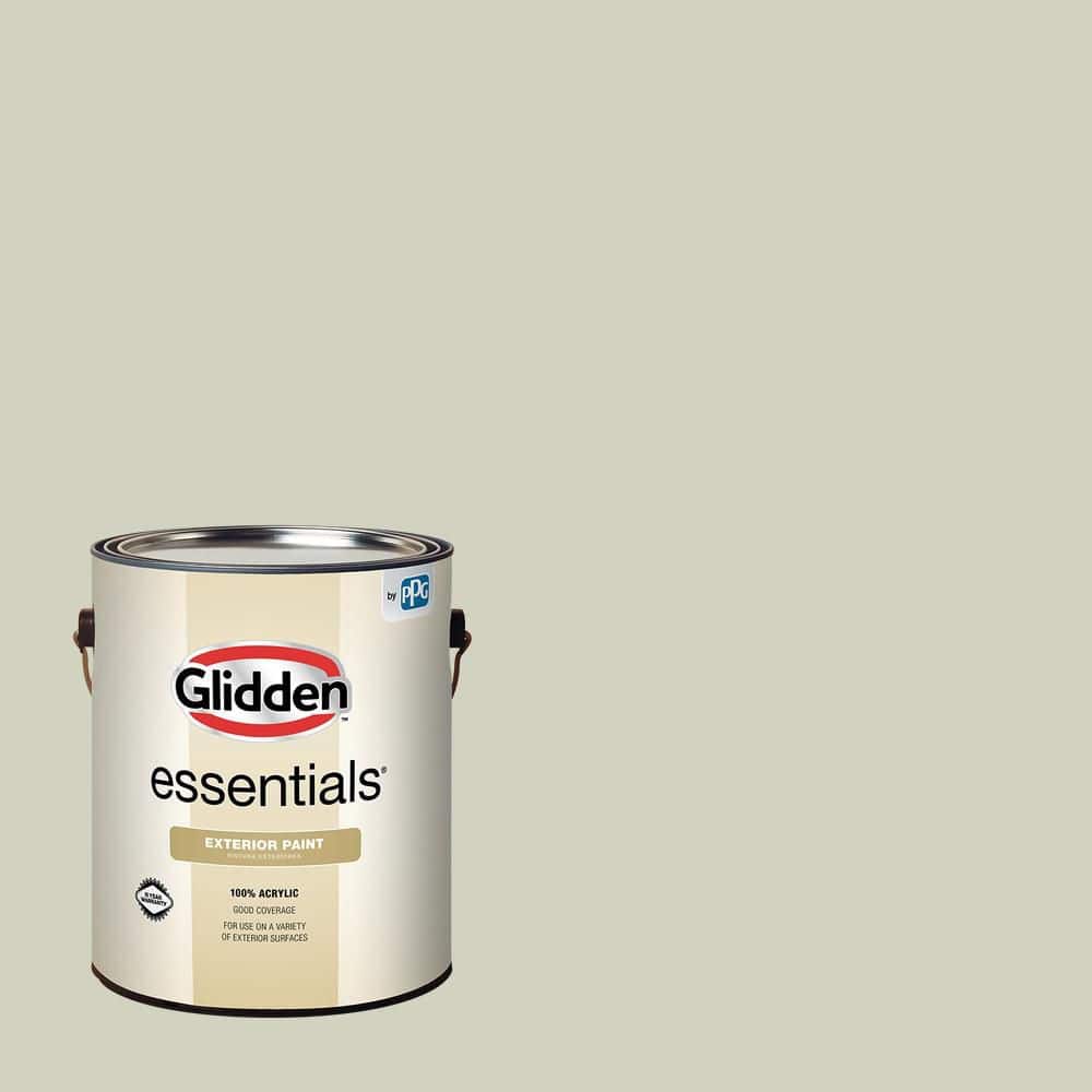 Glidden Essentials 1 gal. PPG1030-1 Brainstorm Semi-Gloss Exterior Paint