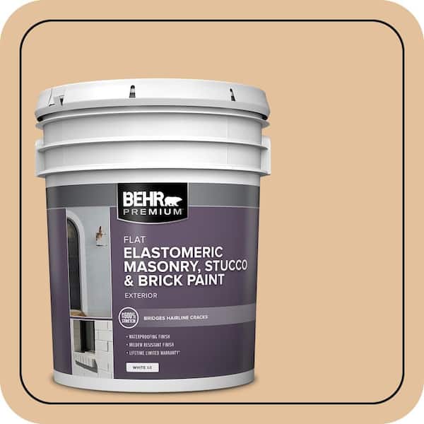 BEHR PREMIUM 5 gal. #S270-3 Tostada Elastomeric Masonry, Stucco and Brick Exterior Paint (2)