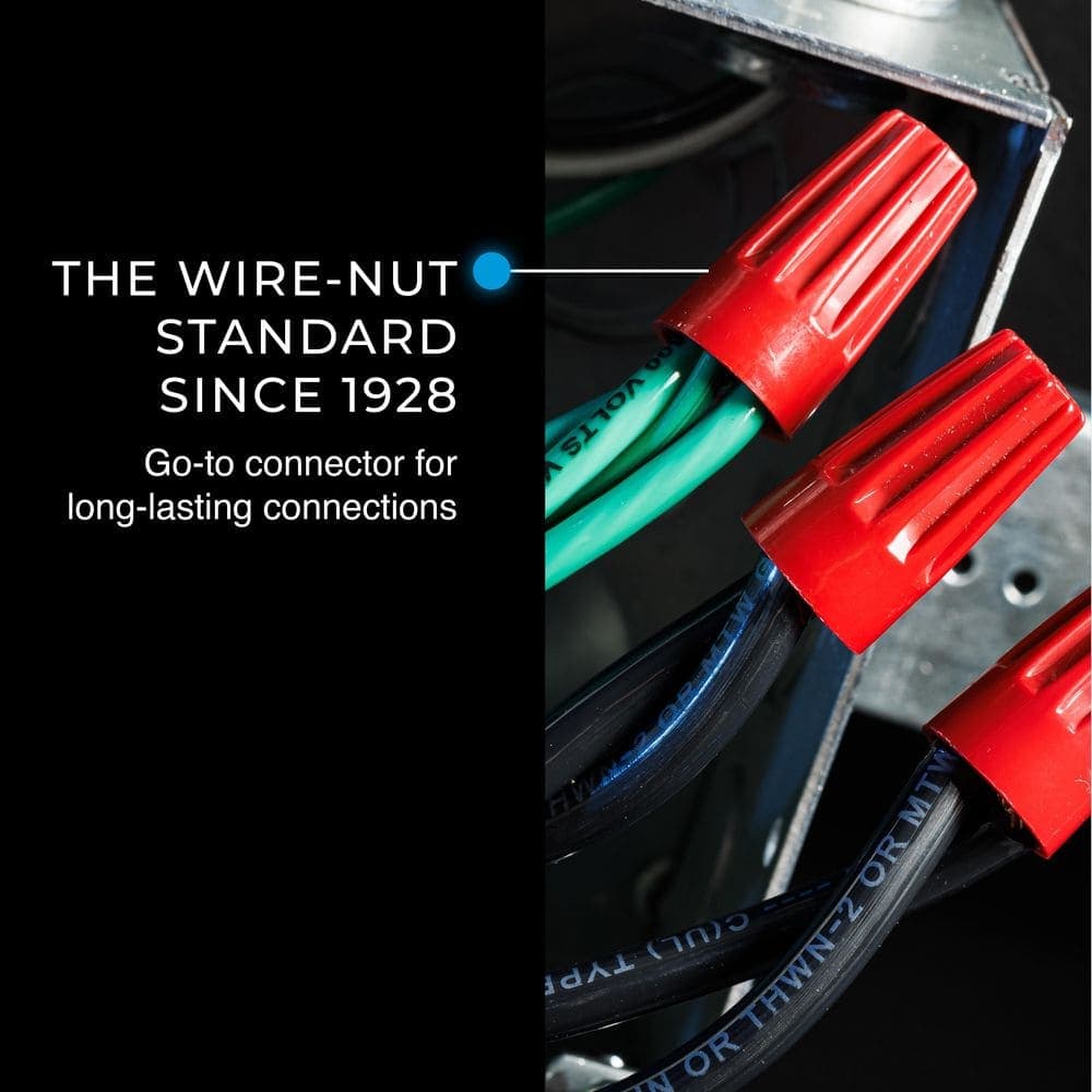 IDEAL Wire-Nut Wire Connector, 76B Red, Bag of 250 (3)