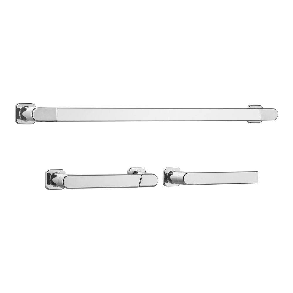 Glacier Bay Erbon 3-Piece Bath Hardware Set with Towel Bar, Towel Ring and TP Holder (2)