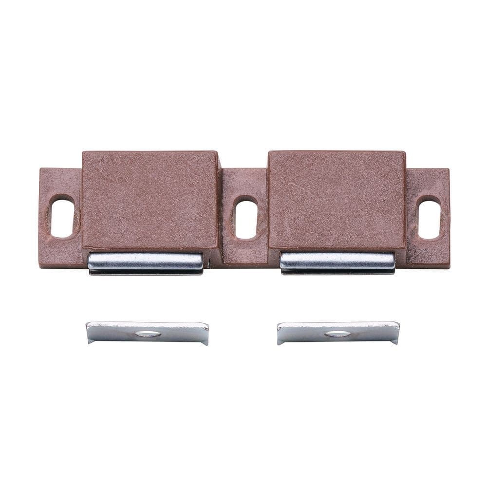 Everbilt 2x6 lbs. Magnetic Catch with Counter Plates, Brown (1-Pack) (2)