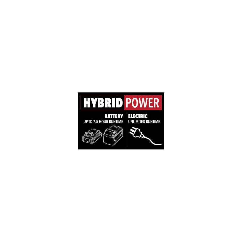Reddy Heater 60,000 BTU Hybrid Propane LP Forced Air Space Heater operates with a 6.0 AH Battery or Corded Electric LP Heater, Black (2)