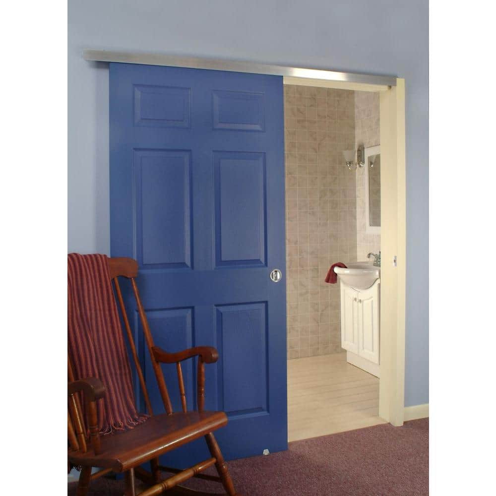 Johnson Hardware 72 in. Wall Mount (Barn Door) Track and Hardware Set (4)