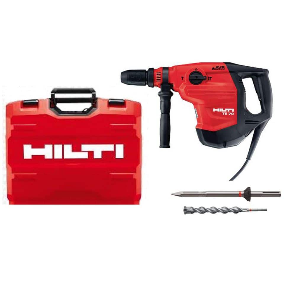 Hilti 120-Volt SDS-MAX TE 70-AVR Corded Rotary Hammer Drill Kit with Chisel and TE-YX SDS-MAX Style Drill Bit