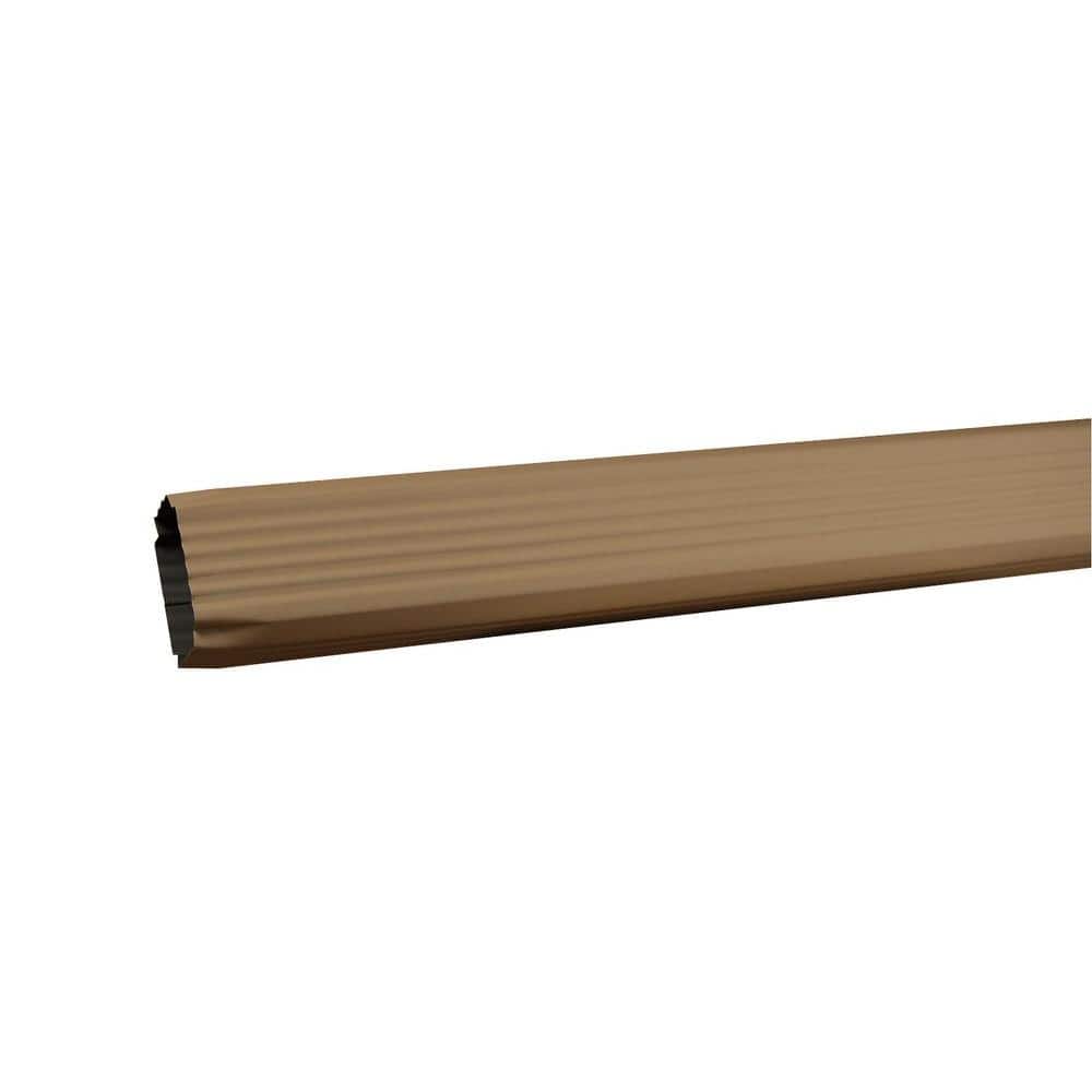 Amerimax 3 in. x 4 in. x 10 ft. Savannah Wicker Aluminum Downspout