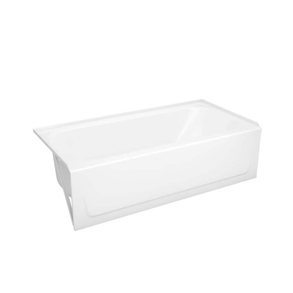 Bootz Industries Maui 60 in. x 30 in. Alcove Soaking Bathtub with Left Drain in White (4)