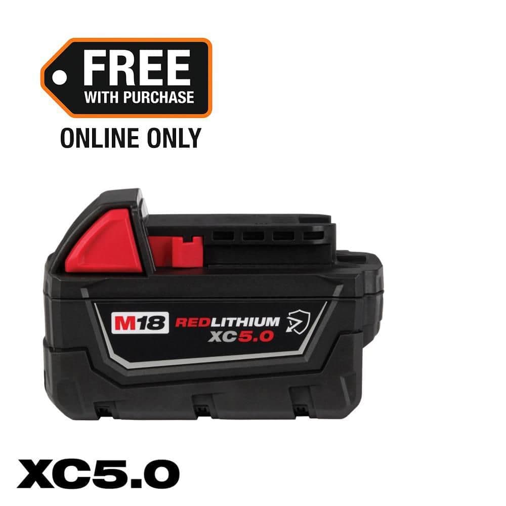 Milwaukee M18 18-Volt 5.0 Ah Lithium-Ion XC Extended Capacity Resistant Battery Pack (1)