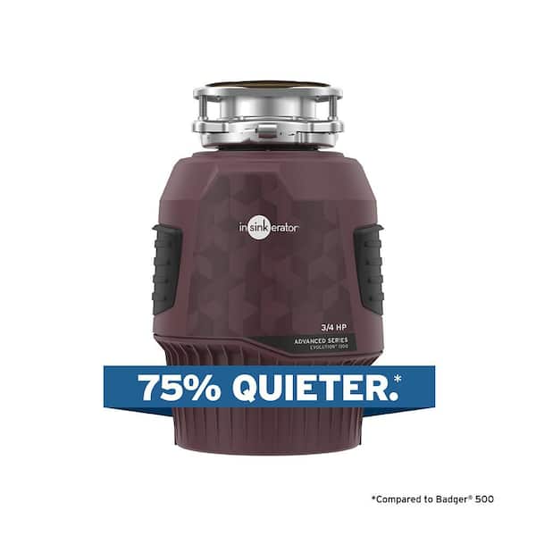 InSinkErator Evolution 1300, 3/4 HP Garbage Disposal, Advanced Series EZ Connect Continuous Feed Food Waste Disposer (2)