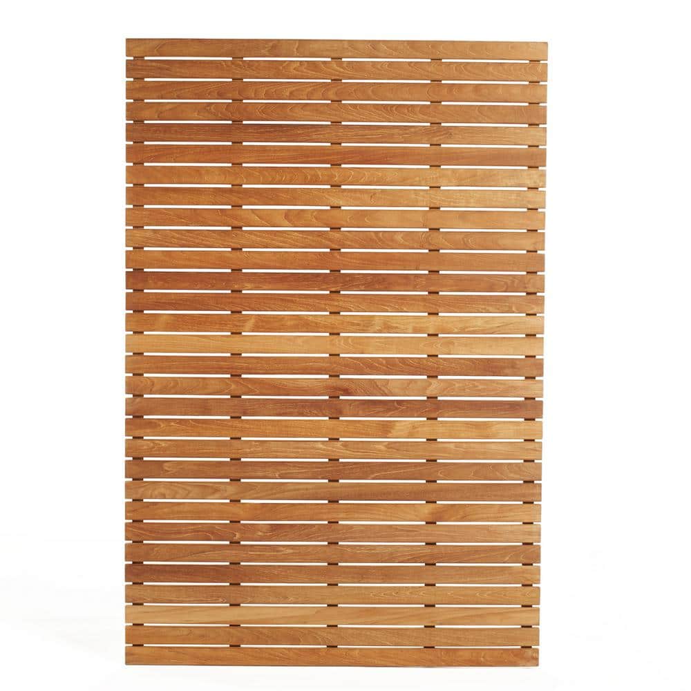 ARB Teak and Specialties 60 in. W x 40 in. D Bathroom and Shower Mat in Natural Teak (2)