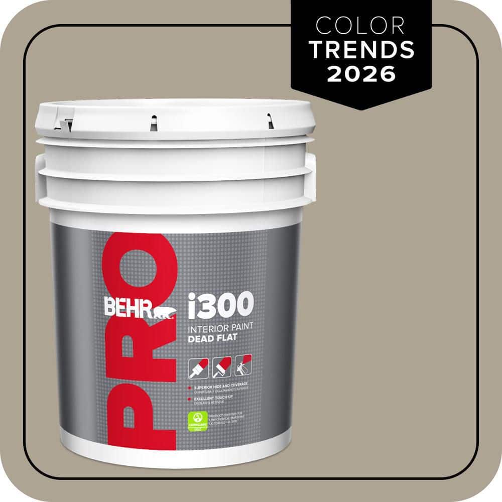 BEHR PRO 5 gal. #HDC-NT-14 Smoked Tan Dead Flat Interior Paint