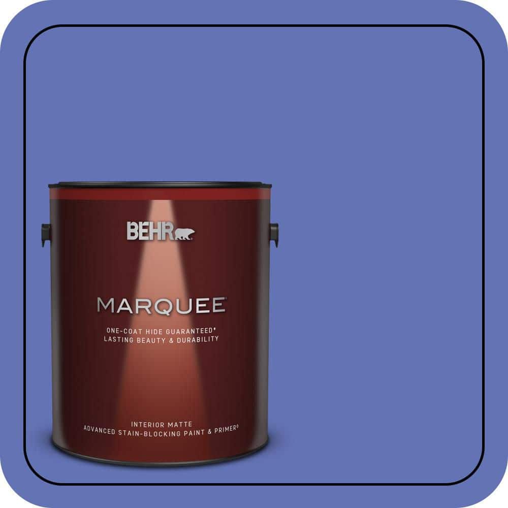 BEHR MARQUEE 1 gal. #P540-6 Wild Pansy One-Coat Hide Matte Interior Paint & Primer