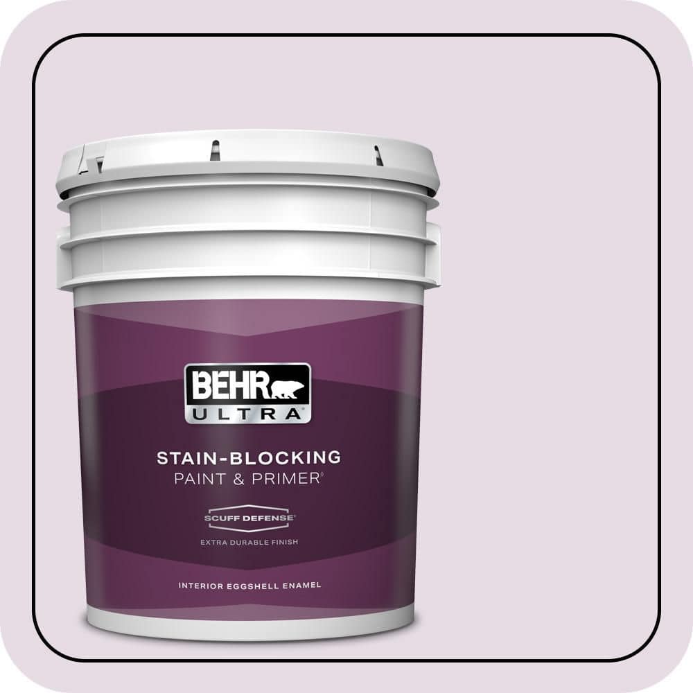BEHR ULTRA 5 gal. #M100-1A Not Quite Purple Extra Durable Eggshell Enamel Interior Paint & Primer
