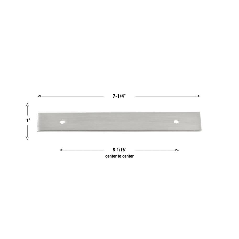 GLIDERITE 7-1/4 in. Squared Cabinet Backplate 5-1/16 in. Center to Center, 7342-128-SN (3)