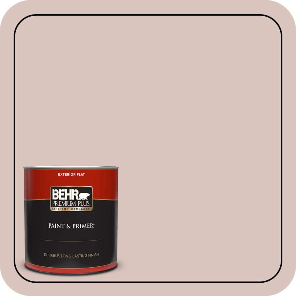 BEHR PREMIUM PLUS 1 qt. #MQ3-5 Bella Mia Flat Exterior Paint & Primer