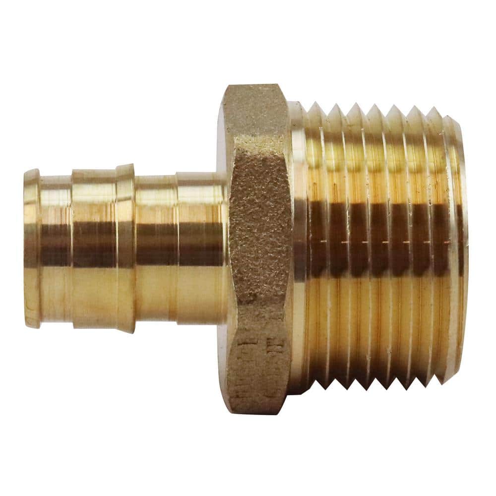 Apollo 1/2 in. Brass PEX-A Expansion Barb x 3/4 in. MNPT Male Adapter (1)
