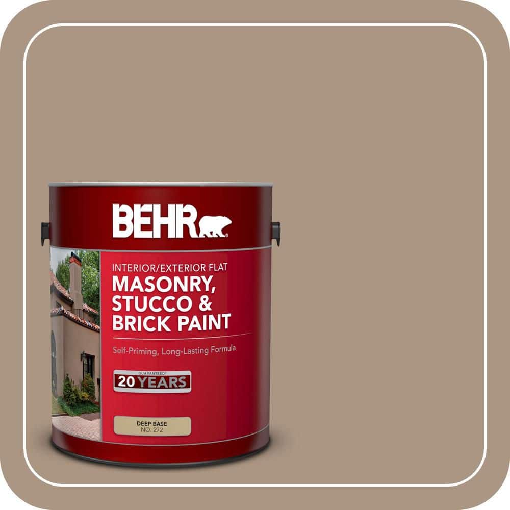 BEHR 1 gal. #MS-24 River Stone Flat Interior/Exterior Masonry, Stucco and Brick Paint (1)