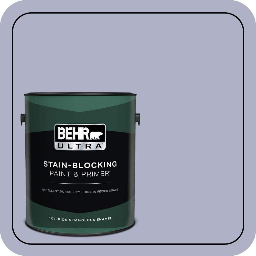 BEHR ULTRA 1 gal. #S560-3 Noble Purple Semi-Gloss Enamel Exterior Paint & Primer