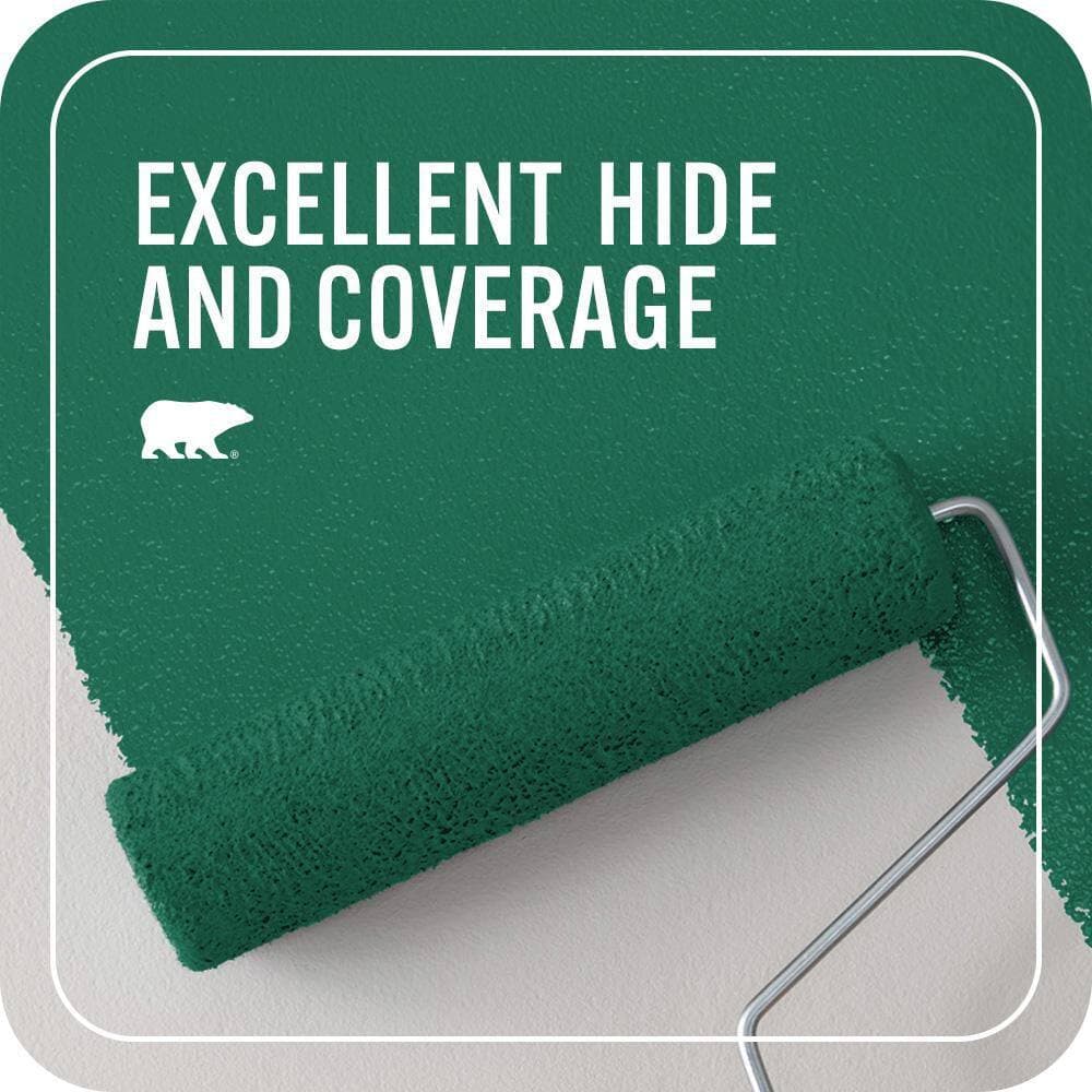 BEHR PREMIUM PLUS 1 qt. #P430-7 Sparkling Emerald Flat EcoMix Plant-Based Interior Paint & Primer (2)