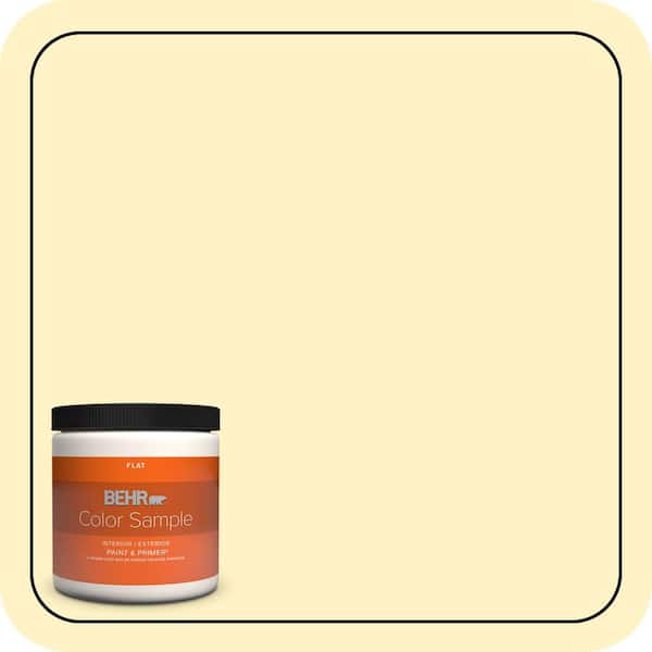 BEHR PREMIUM PLUS 8 oz. #P310-2 Natural Light Flat Interior/Exterior Paint & Primer Color Sample (2)