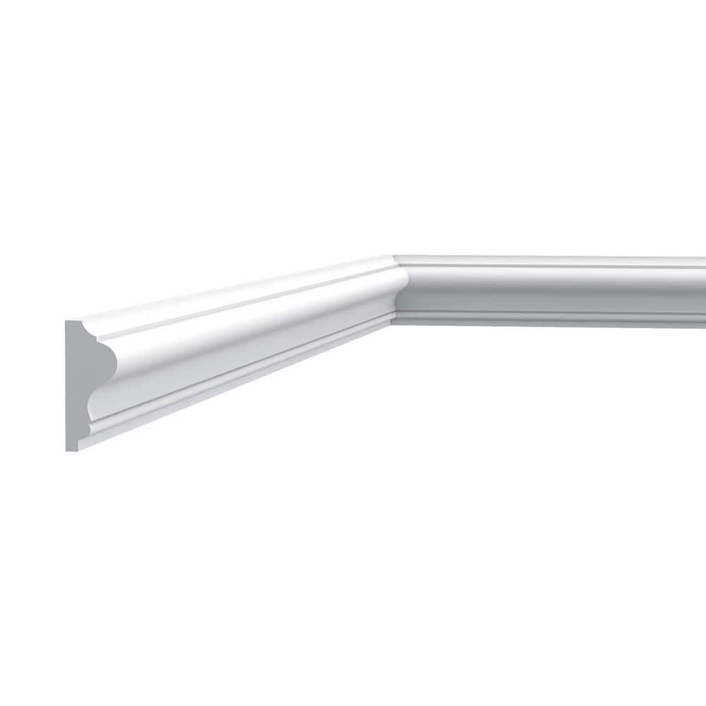 ORAC DECOR 5/8 in. D x 1-5/8 in. W x 78-3/4 in. L Primed White Polyurethane Panel Moulding (3-Pack) (1)