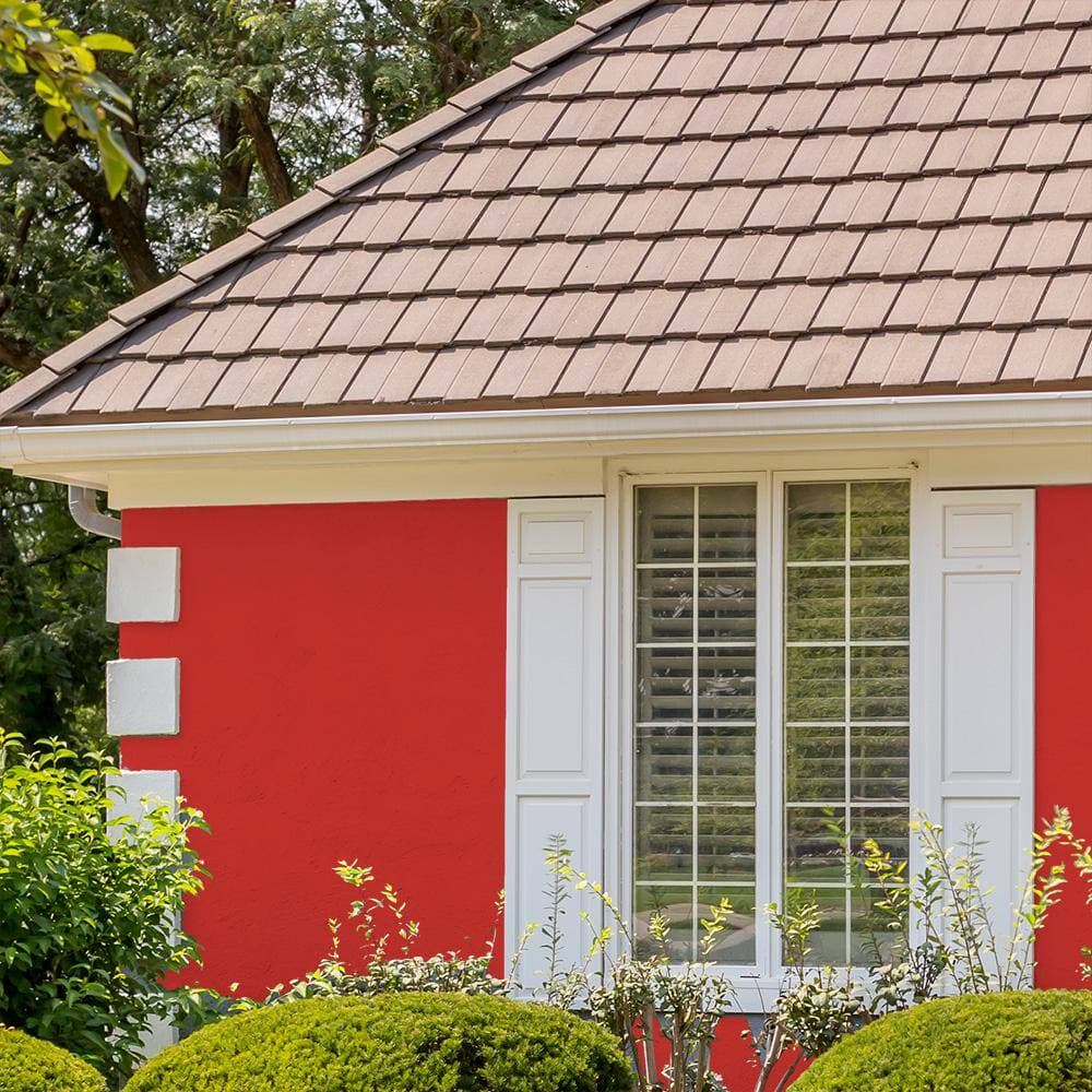 BEHR PREMIUM 1 gal. #P150-7 Flirt Alert Elastomeric Masonry, Stucco and Brick Exterior Paint (4)