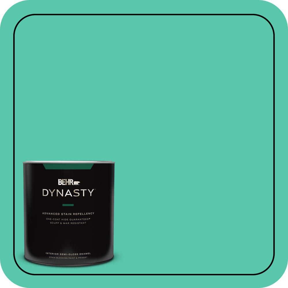 BEHR DYNASTY 1 qt. #P430-4 Kauai Semi-Gloss Enamel Interior Stain-Blocking Paint and Primer
