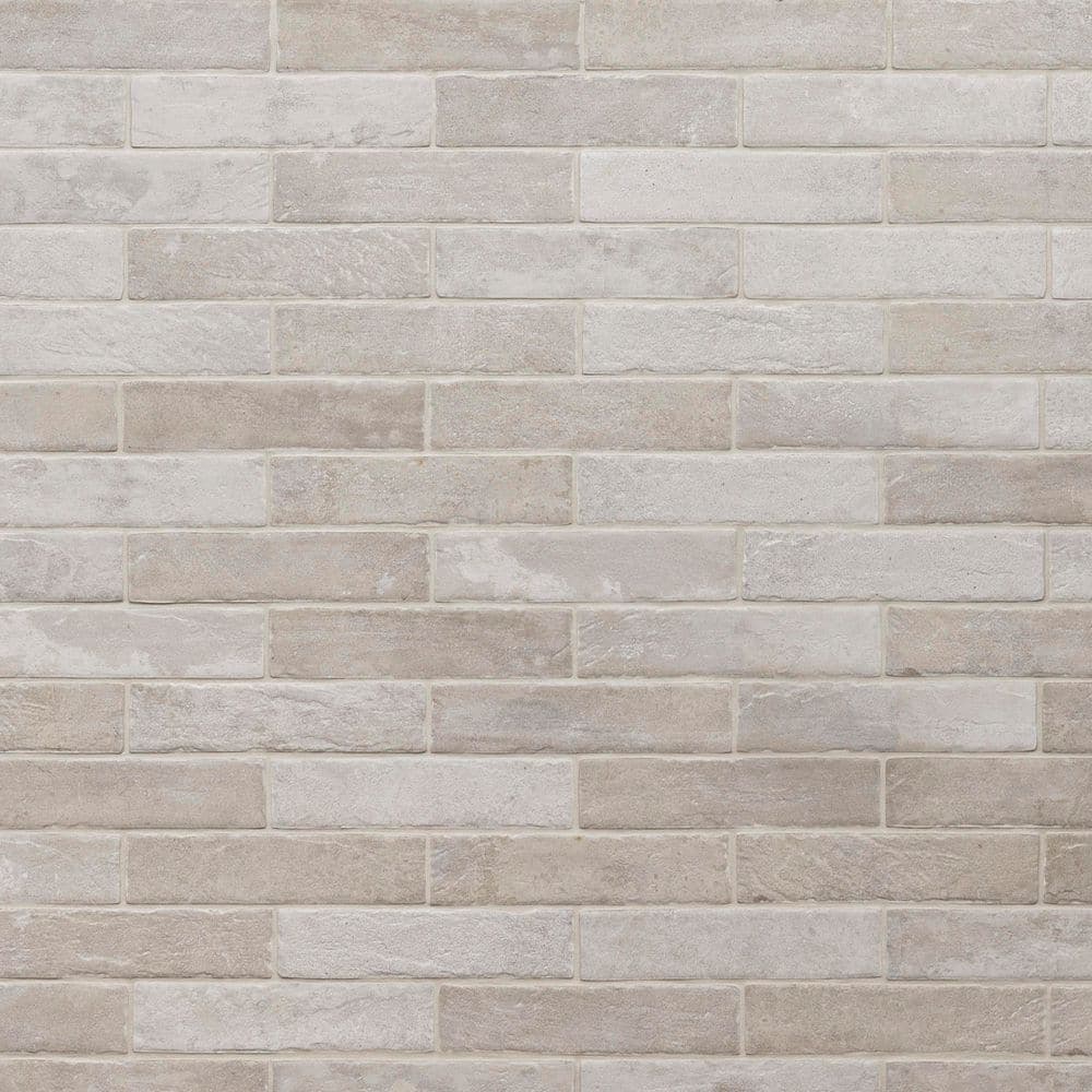 MSI Drift Ivory Brick 2 in. x 10 in. Matte Porcelain Subway Look Floor and Wall Tile (5.12 sq. ft. /Case) (2)