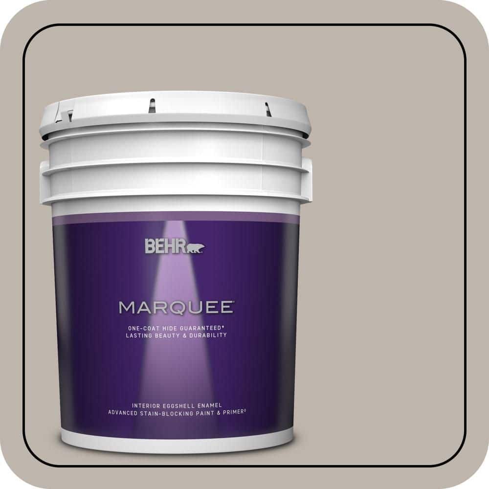 BEHR MARQUEE 5 gal. #PPU18-12 Graceful Gray One-Coat Hide Eggshell Enamel Interior Paint & Primer (1)