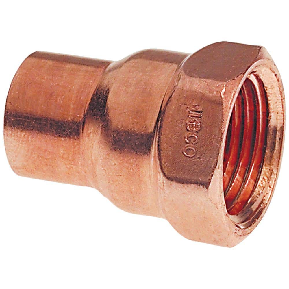 Everbilt 603 3/4 in. x 3/4 in. Wrot Copper Cup X FIP Adapter Pro Pack (25-Pack) (4)