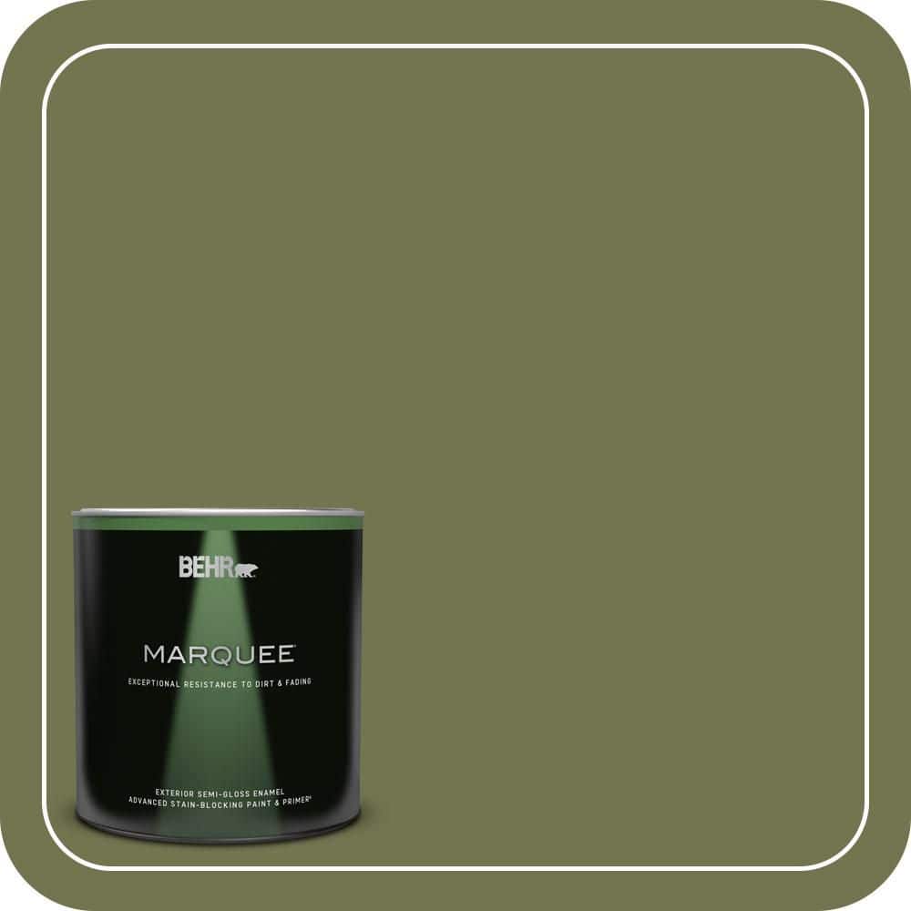 BEHR MARQUEE 1 qt. #S360-6 Secret Meadow Semi-Gloss Enamel Exterior Paint & Primer