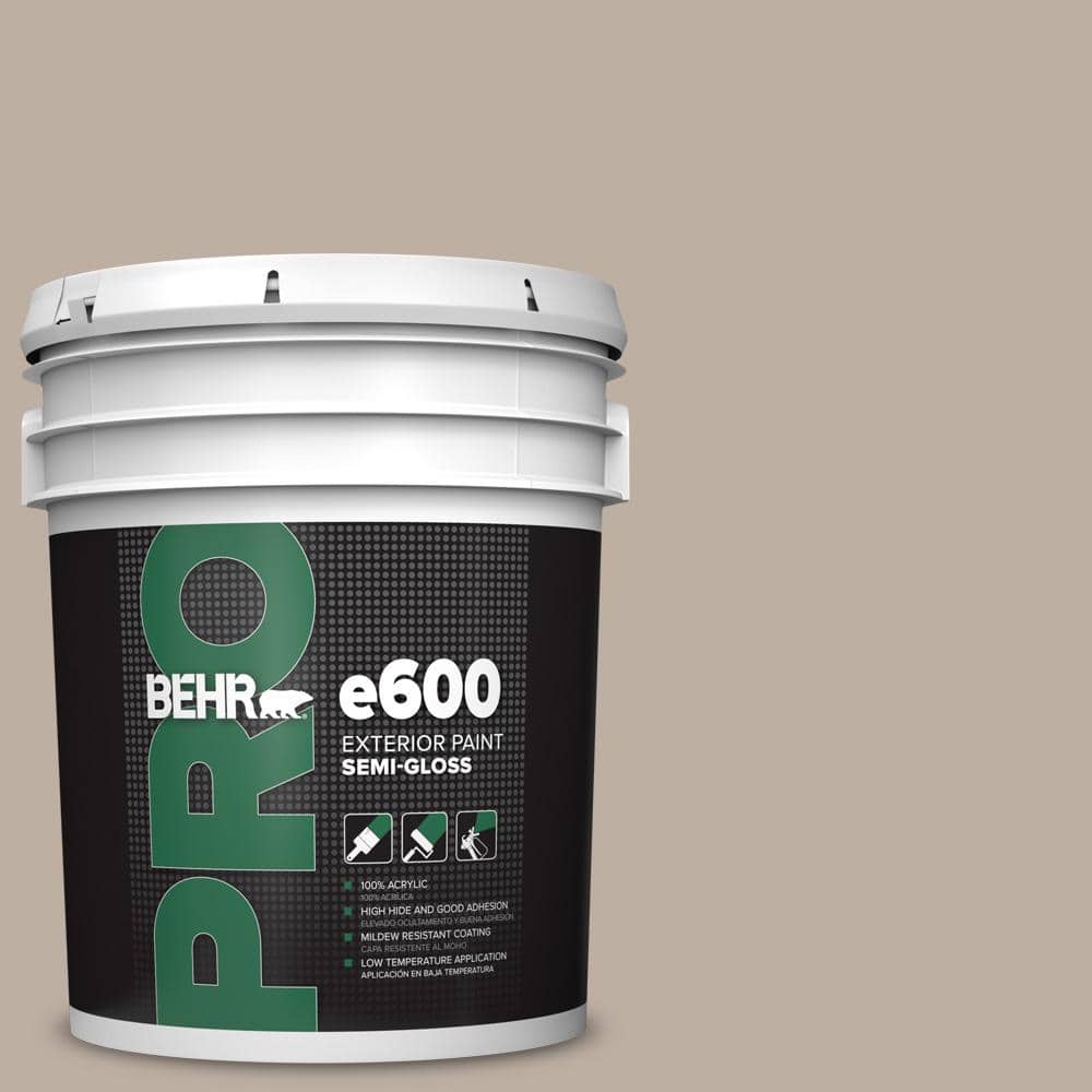BEHR PRO 5 gal. #N210-3 Barista Semi-Gloss Exterior Paint