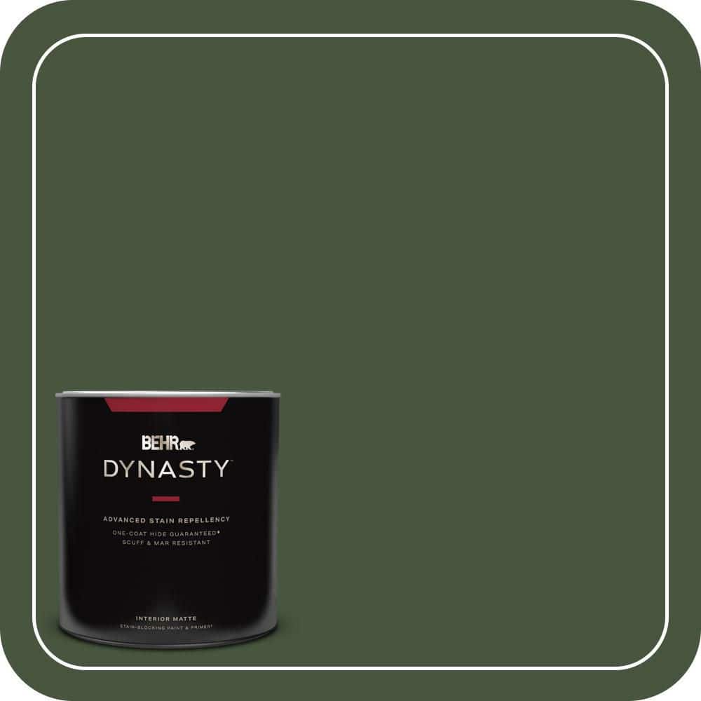 BEHR DYNASTY 1 qt. #MQ6-49 Chard One-Coat Hide Matte Interior Stain-Blocking Paint and Primer