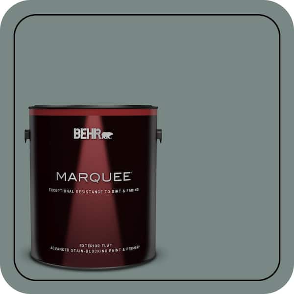 BEHR MARQUEE 1 gal. #PPU12-16 Juniper Ash Flat Exterior Paint & Primer (2)