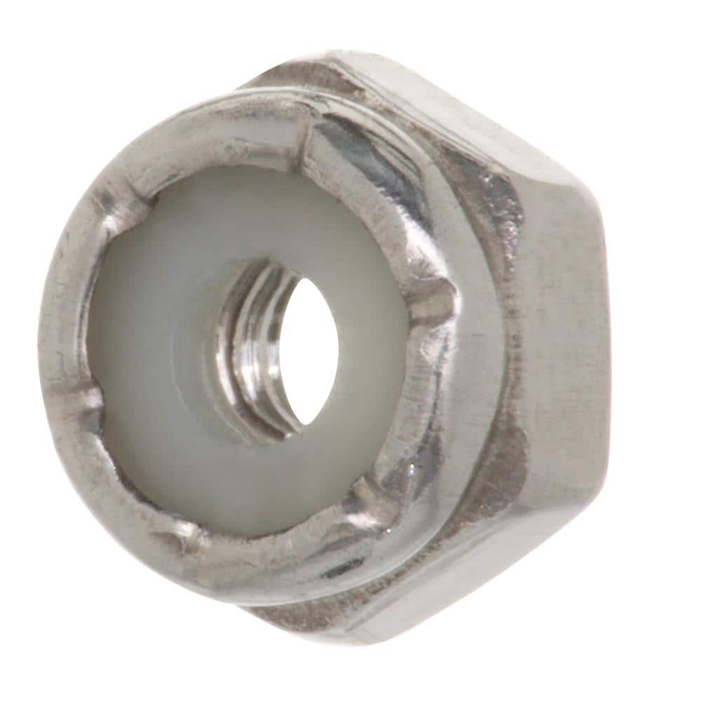 Everbilt #6-32 Stainless Steel Nylon Lock Nut (4-Pack) (4)