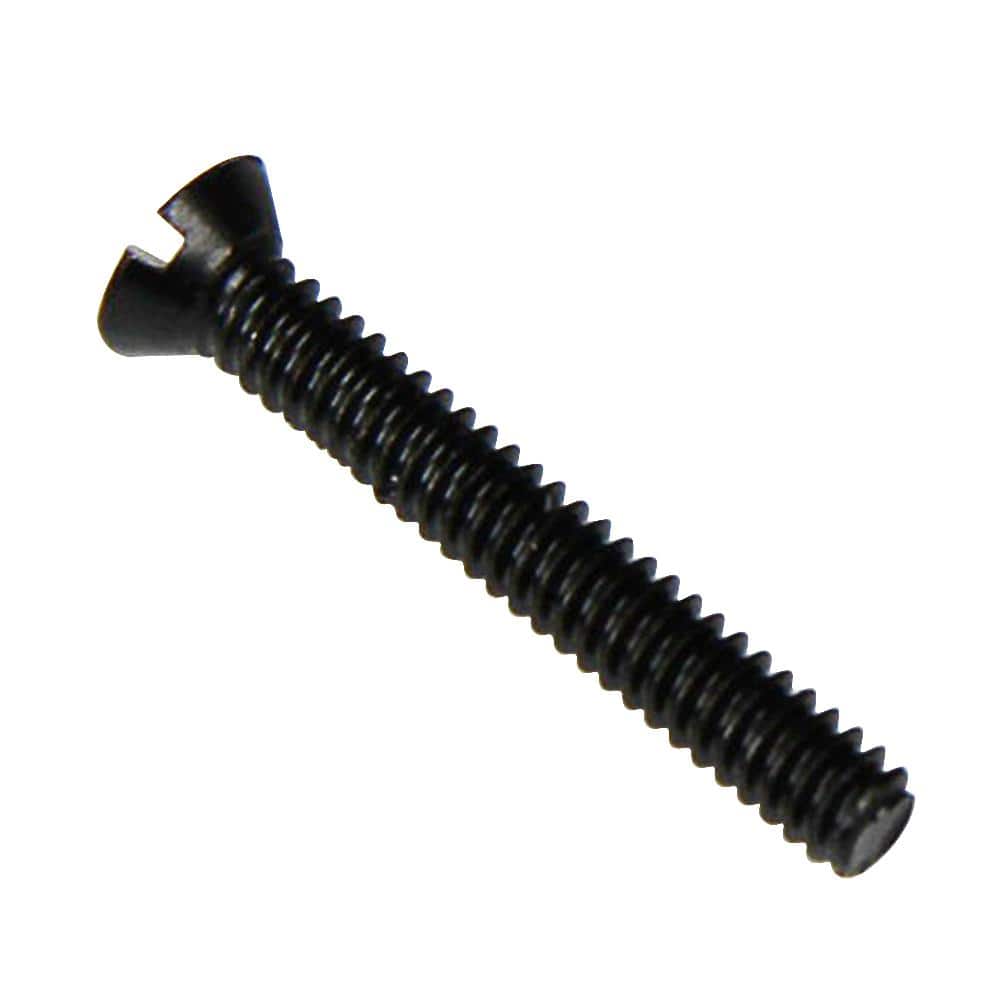 Everbilt #6-32 x 1 in. Oil-Rubbed Bronze Oval-Head Slotted Drive Switch Plate Screw (25-Piece) (1)