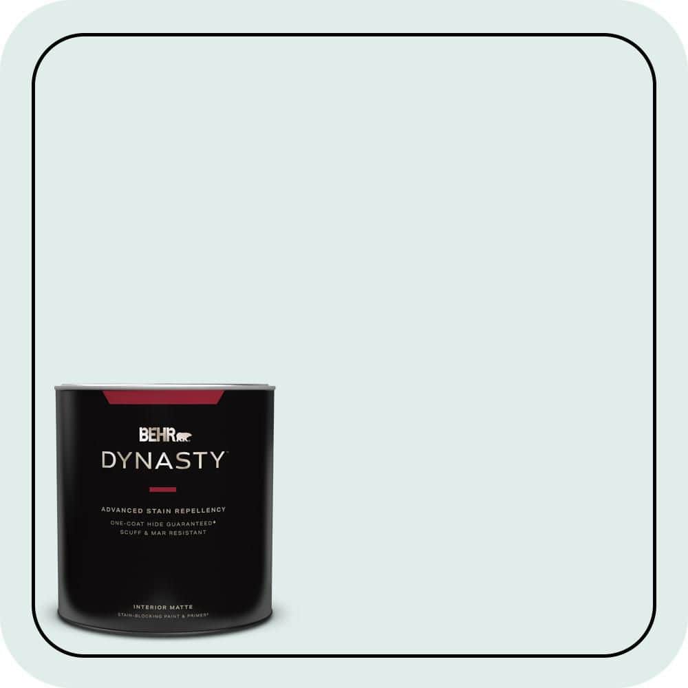 BEHR DYNASTY 1 qt. #500E-1 Cumulus Matte Interior Stain-Blocking Paint & Primer