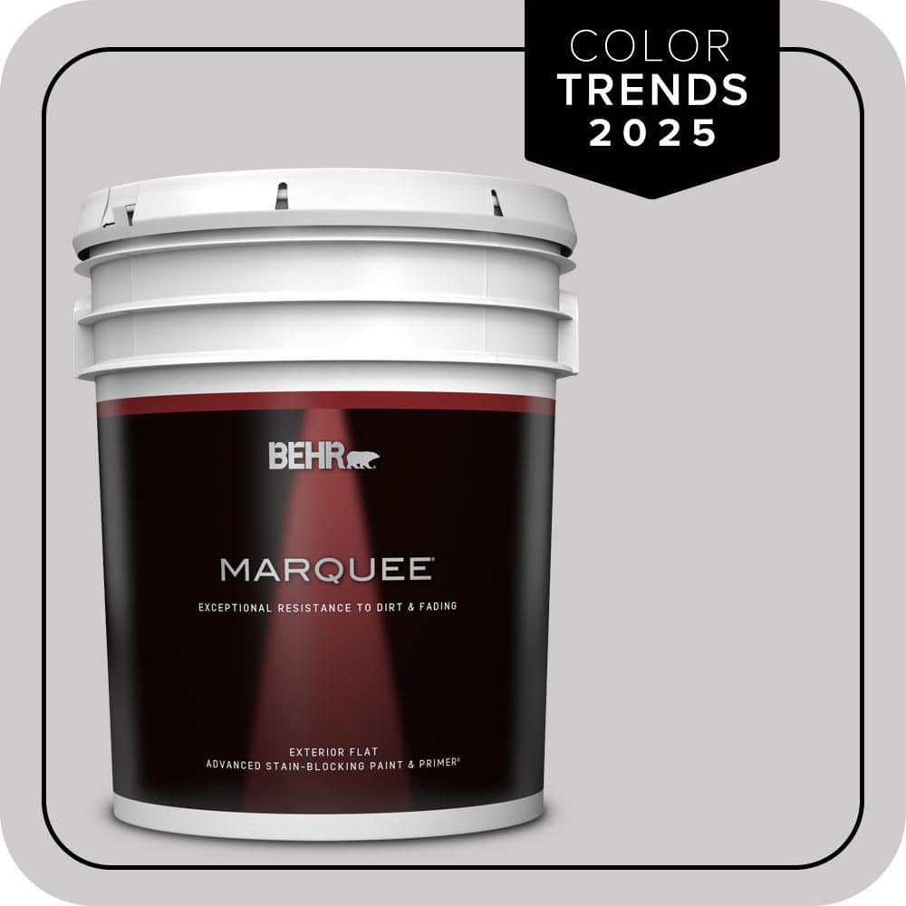 BEHR MARQUEE 5 gal. #MQ3-28 Rock Crystal Flat Exterior Paint & Primer