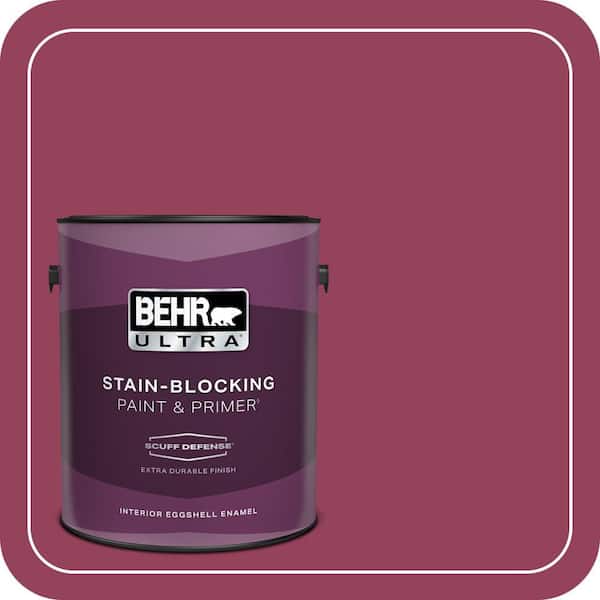 BEHR PREMIUM PLUS #110B-7 Raspberry Pudding Enamel Low Odor & Primer (4)