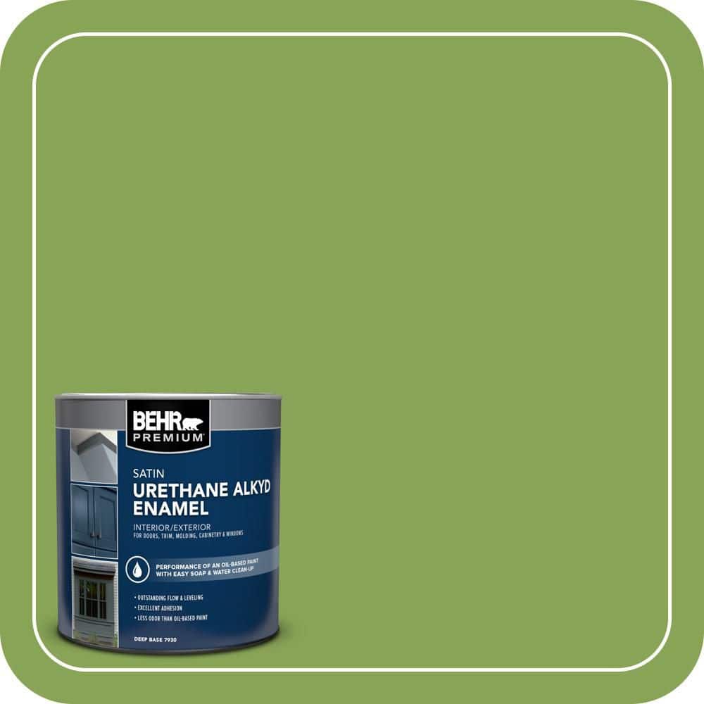 BEHR PREMIUM 1 qt. #P370-6 Salamander Satin Enamel Urethane Alkyd Interior/Exterior Paint