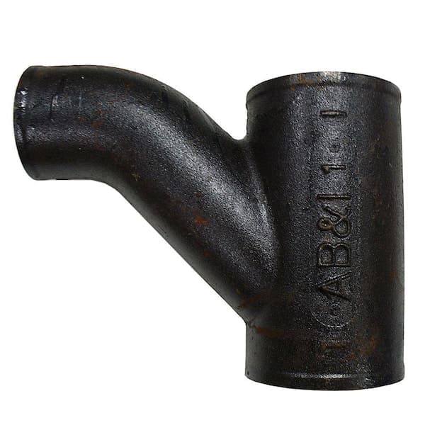 AB and I Foundry 4 in. x 4 in. x 3 in. Cast-Iron Combination Tee/Wye (2)