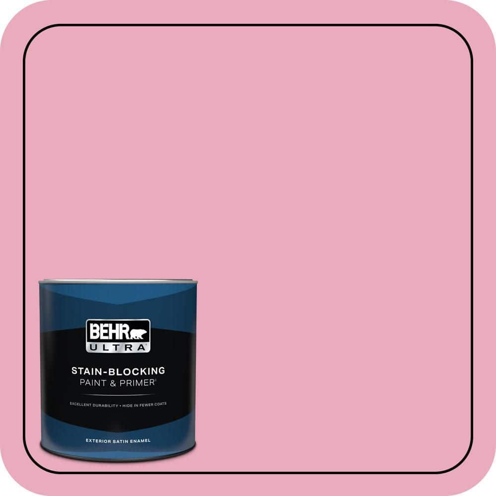 BEHR ULTRA 1 qt. #T11-14 Kawaii Satin Enamel Exterior Paint & Primer