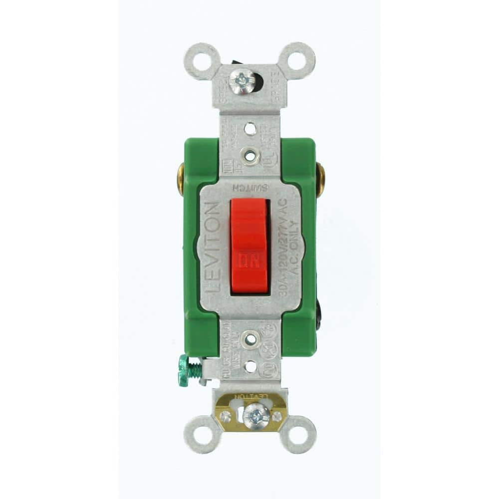 Leviton Amp Industrial Grade Heavy Duty Double-Pole Toggle Switch (1)
