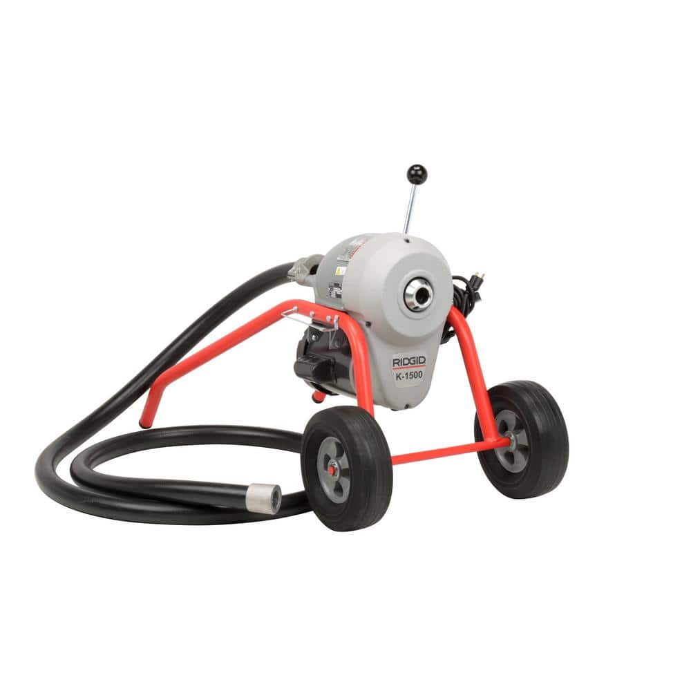 RIDGID K1500SP-B 120-V Drain-Cleaning Machine for 2-10 in. Lines with 150 ft. C-14 Cable, A-34-15 Rear Guide Hose, and A-1 Mitt (2)