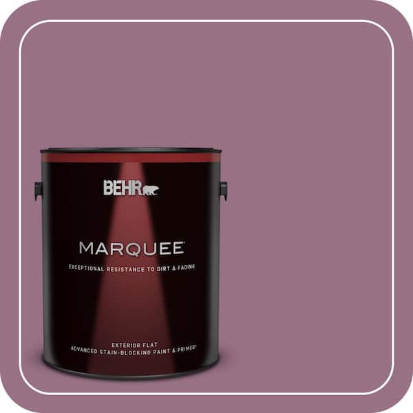 BEHR MARQUEE 1 gal. #690D-6 Meadow Flower Flat Exterior Paint & Primer (2)
