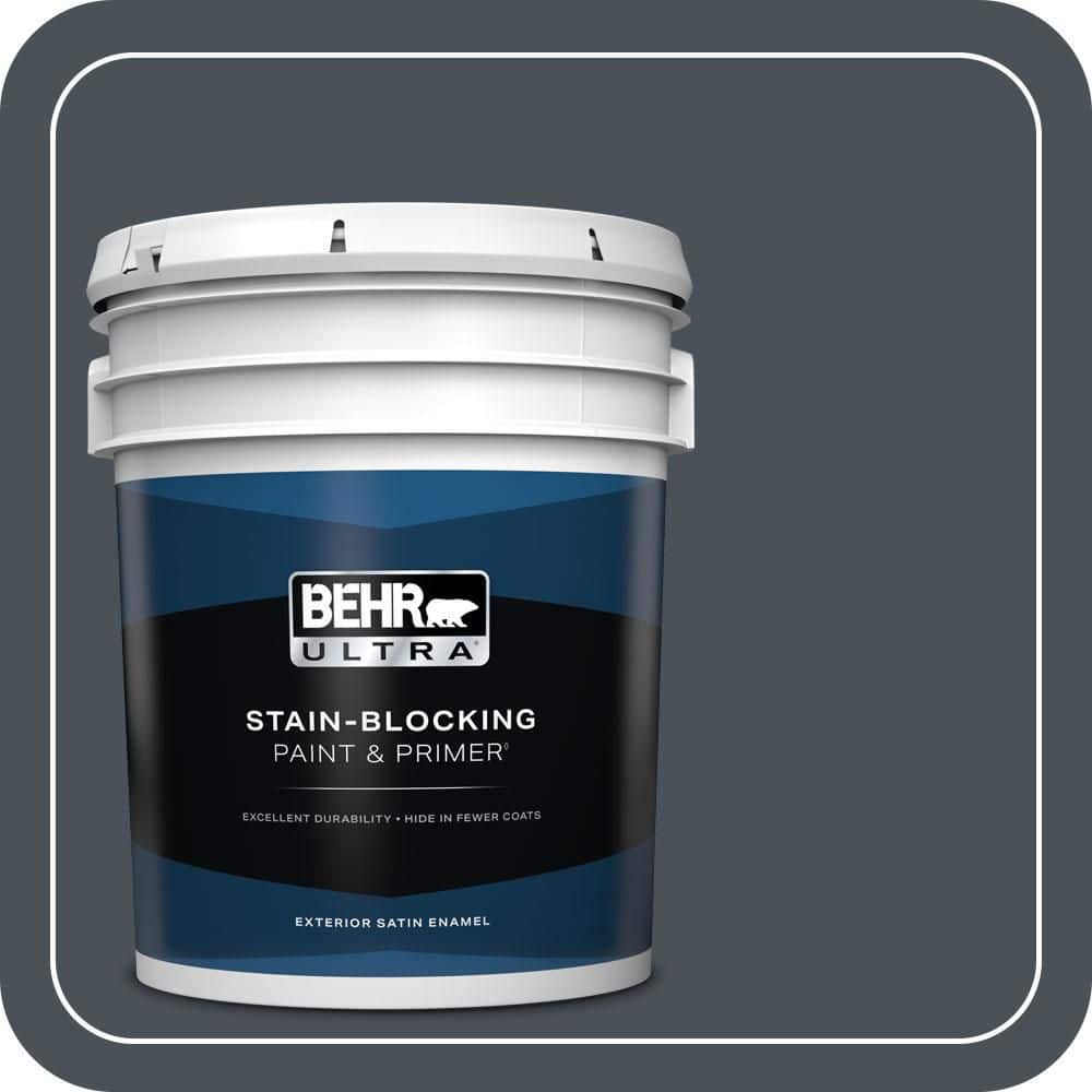 BEHR ULTRA 5 gal. #PPU25-22 Chimney Satin Enamel Exterior Paint & Primer