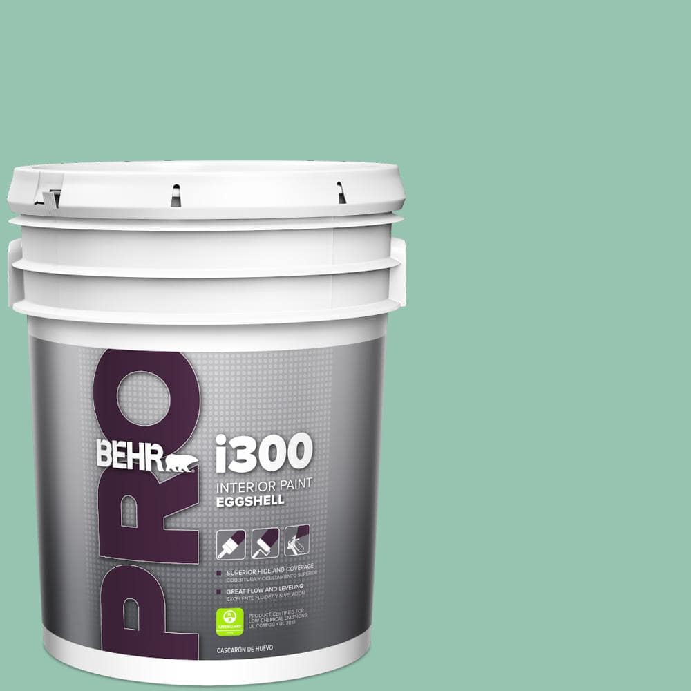 BEHR PRO 5 gal. #M420-4 Jade Mountain Eggshell Interior Paint (1)