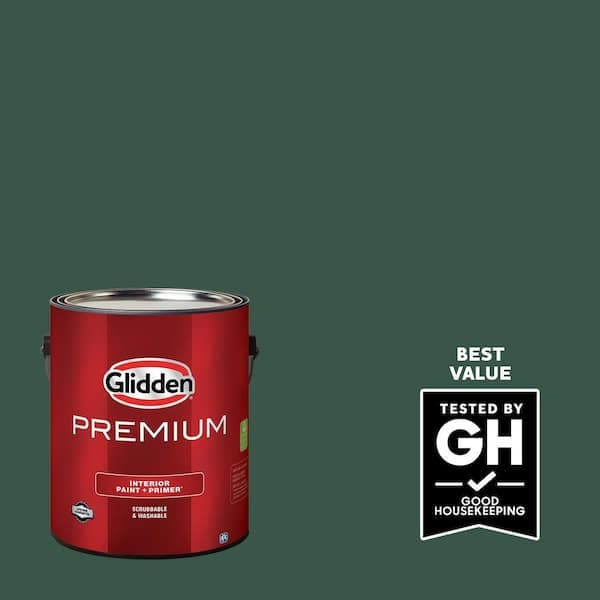 Glidden Premium 1 gal. PPG1137-7 Black Spruce Satin Interior Latex Paint (2)