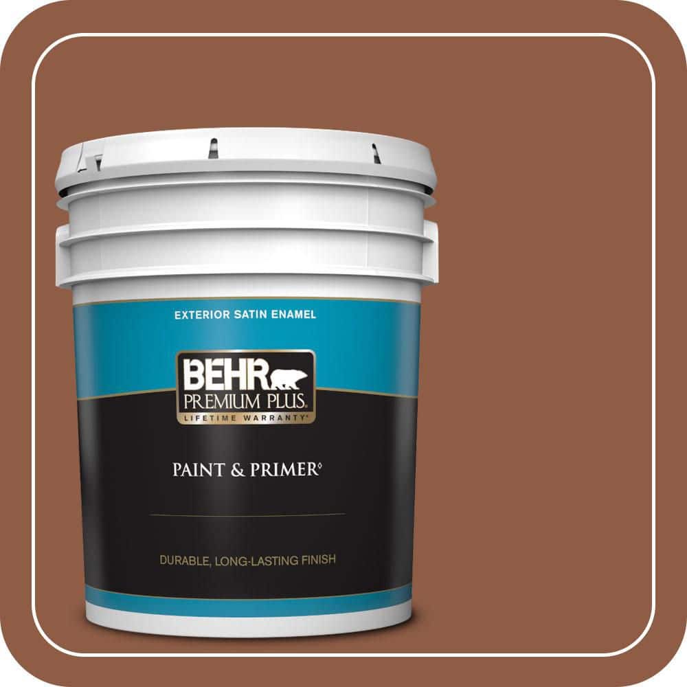 BEHR PREMIUM PLUS 5 gal. #PPU3-18 Artisan Satin Enamel Exterior Paint & Primer