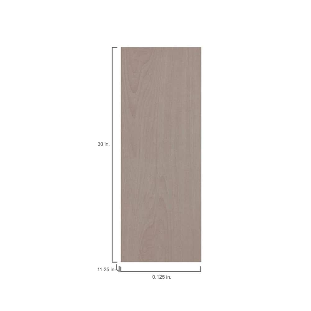 Hampton Bay Recessed Panel 11.25 in. W x 30 in. H x 0.125 in. D Kitchen Cabinet Wall Flush End Panel in Unfinished (4)