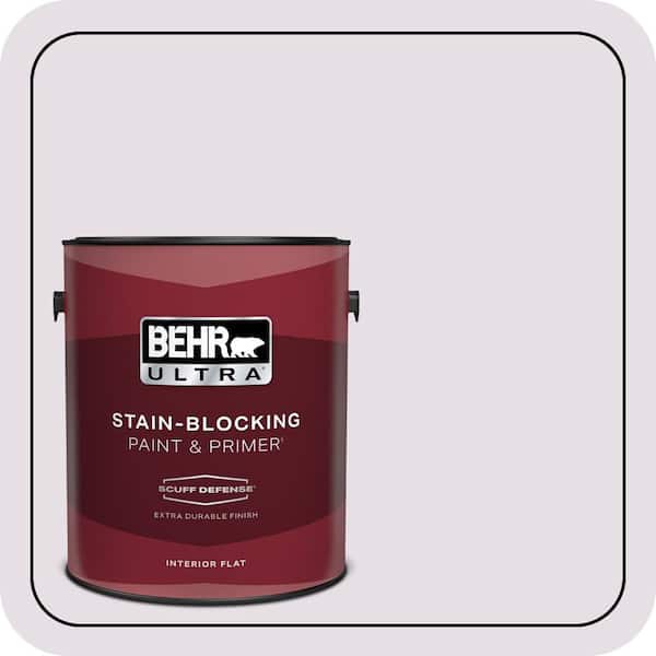 BEHR ULTRA 1 gal. #670E-2 Pearl Violet Extra Durable Flat Interior Paint & Primer (2)